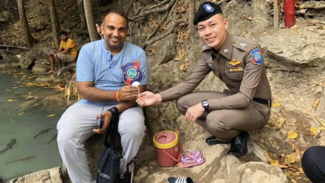 กาญจนบุรี – ตำรวจท่องเที่ยวจัดหารายได้สนับสนุน